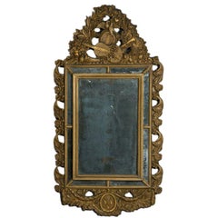 Specchio in legno dorato Luigi XIV