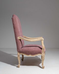Louis XIV High Back Upholstered Armchair, France, 19th Century