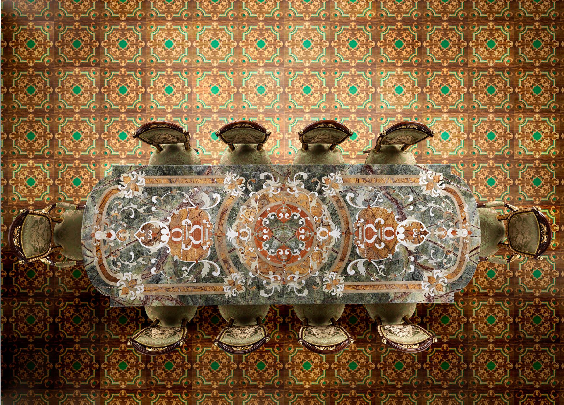 Mesa de comedor de mármol Luis XIV de Modenese Luxury Interiors en Nuevo estado para la venta en PADOVA, Italy