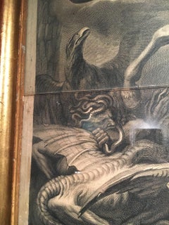 Louis XIV on Horseback, Engraved by Gerard Edelink after Charles Lebrun