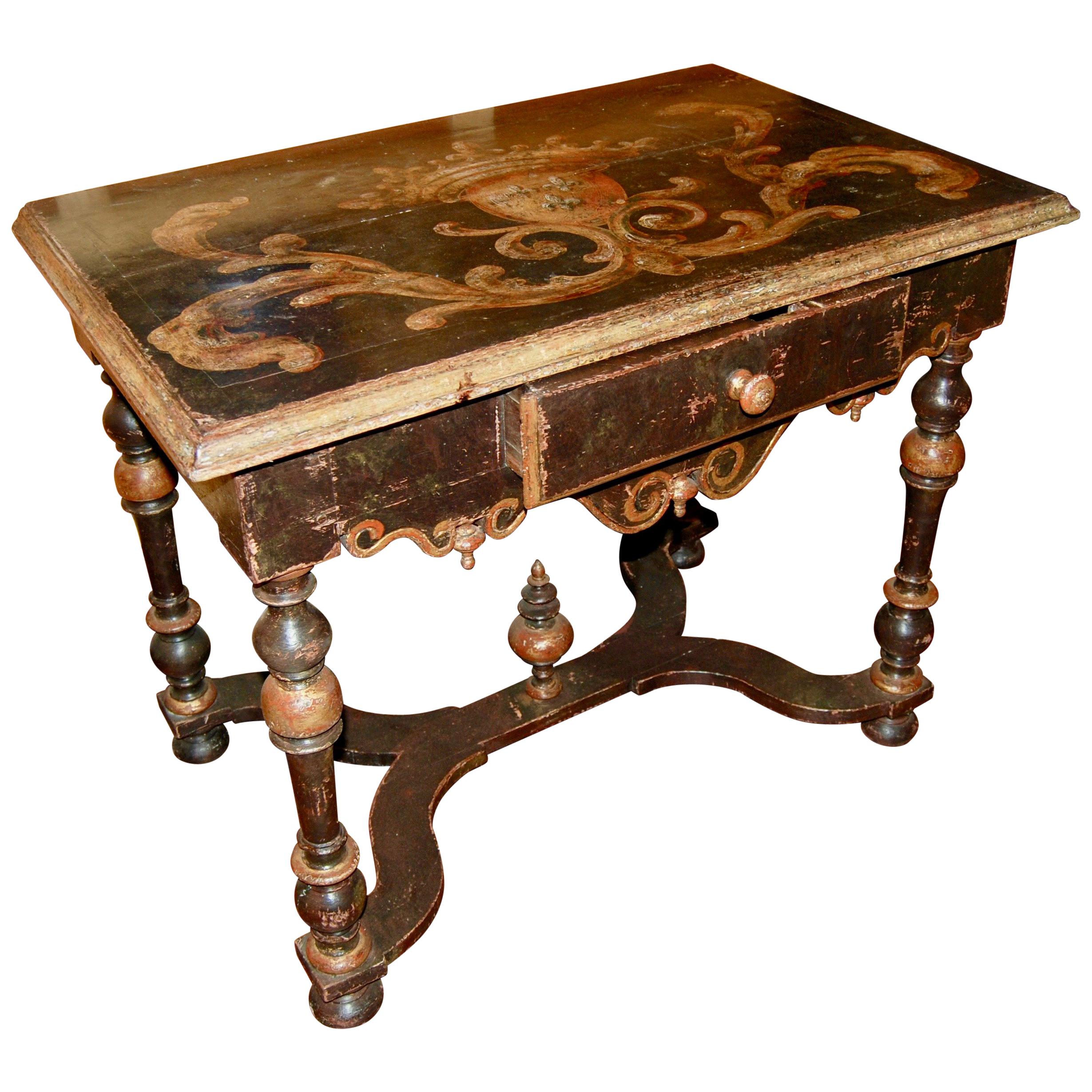 Louis XIV Painted Writing Table