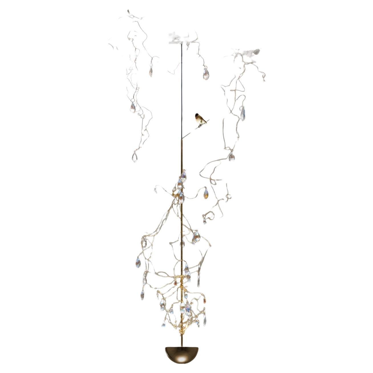 LOUIS XIV pendant lamp in Polished Gold by Davide Groppi  For Sale