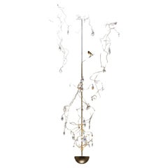 LOUIS XIV pendant lamp in Polished Gold by Davide Groppi 