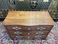 Louis XIV Period Chest of Drawers in Solid Elm, 18th Century