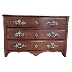 Louis XIV Period Chest of Drawers in Solid Elm, 18th Century