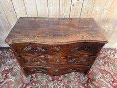 Louis XIV Period Chest of Drawers in Solid Oak, 18th Century