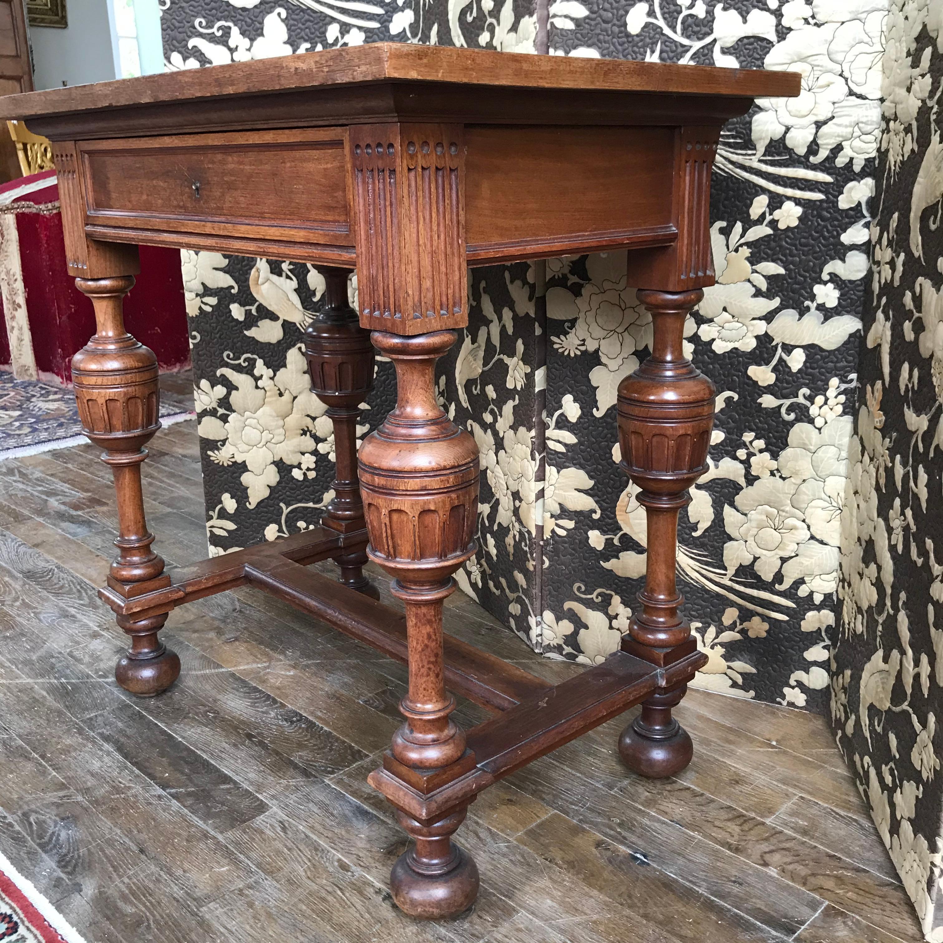 Louis XIV Style Desk 19th Century For Sale 4