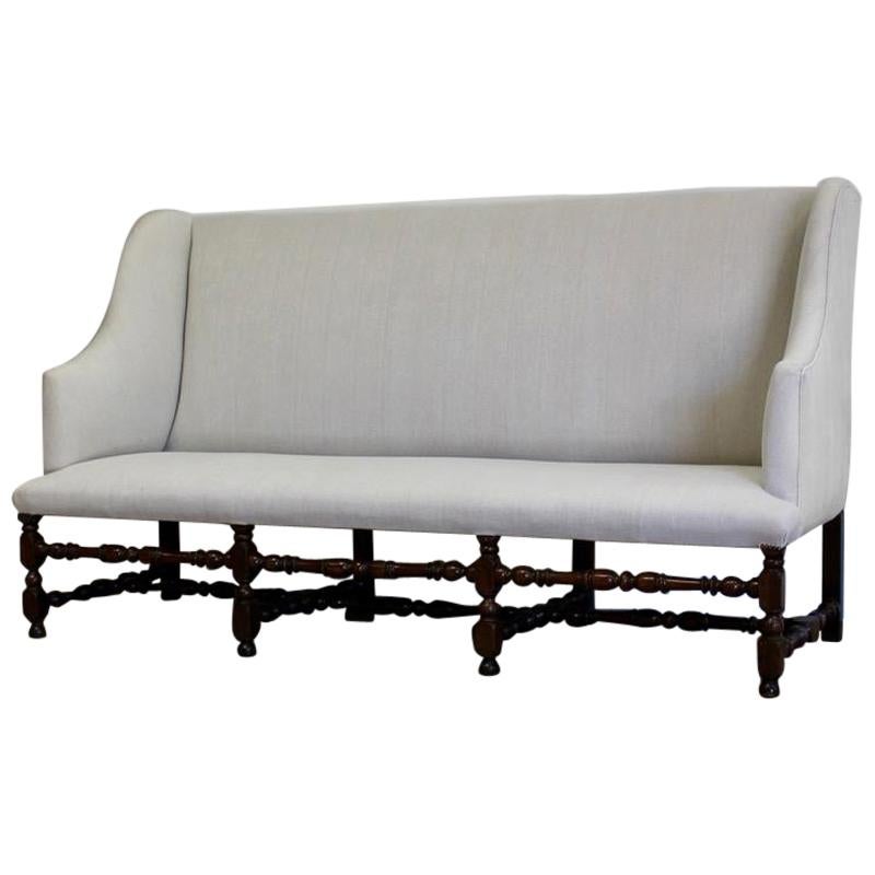 Louis XIV Period French Walnut Sofa, 18th Century