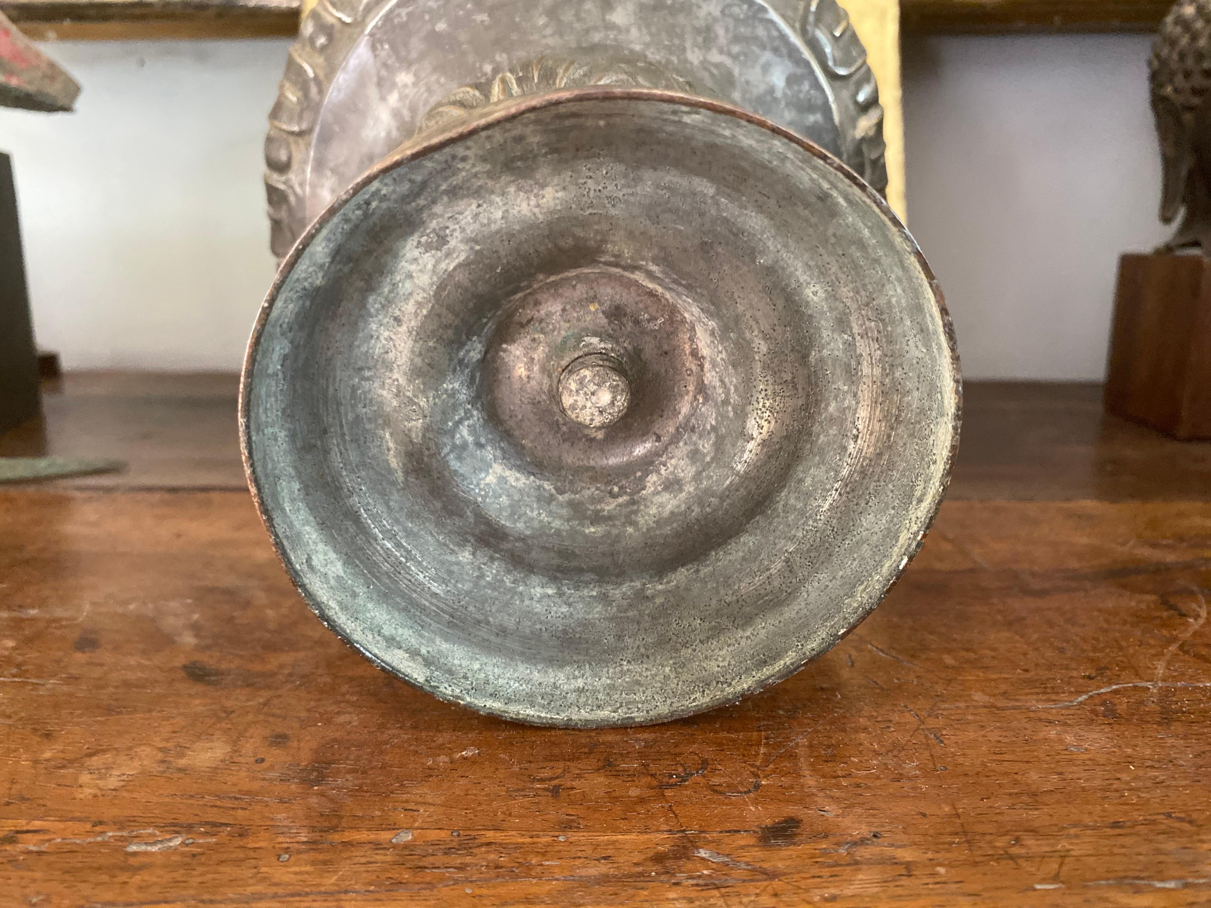 Louis XIV period silver metal holy water bucket Circa 1700 For Sale 5