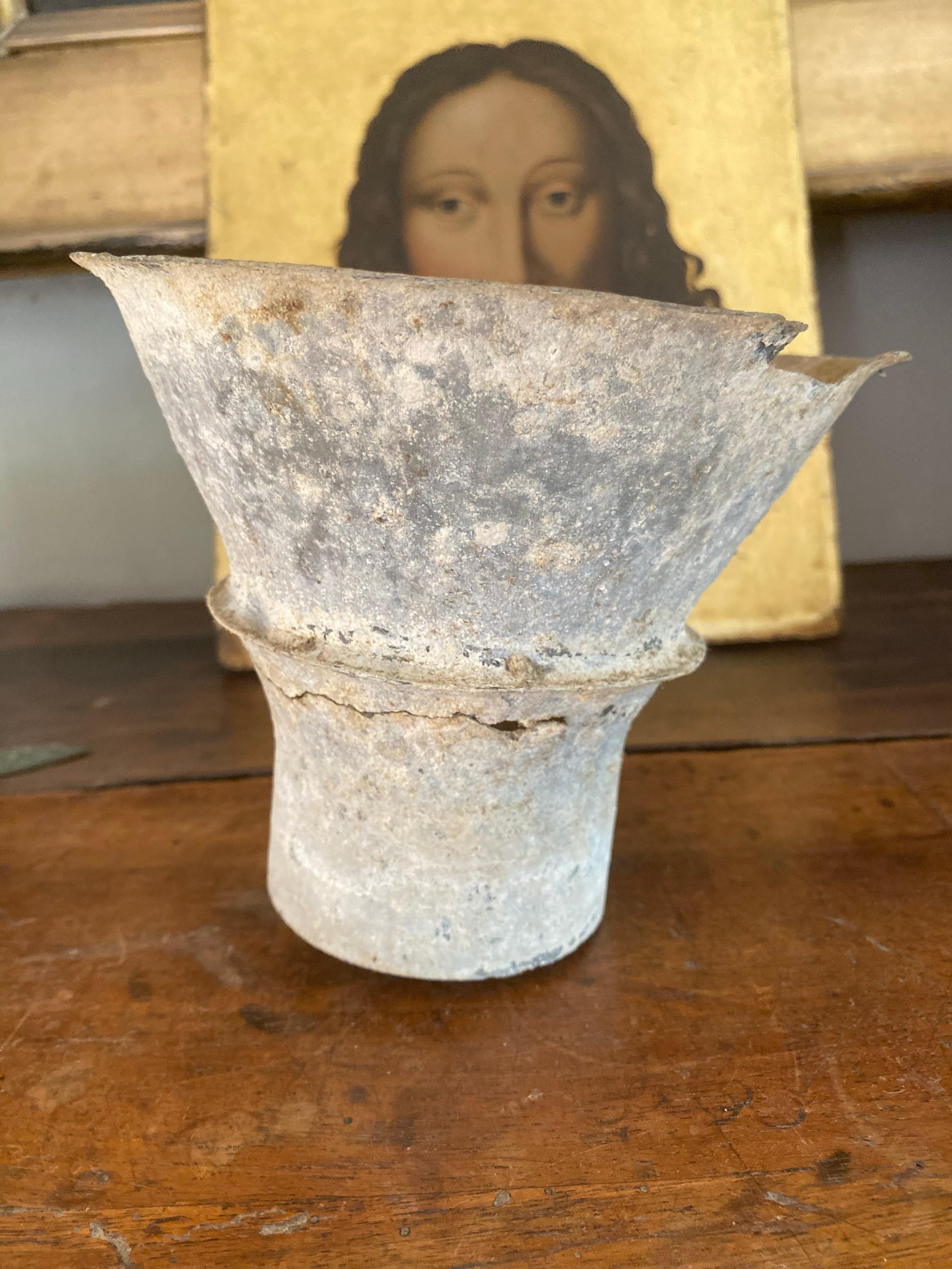 Louis XIV period silver metal holy water bucket Circa 1700 For Sale 6