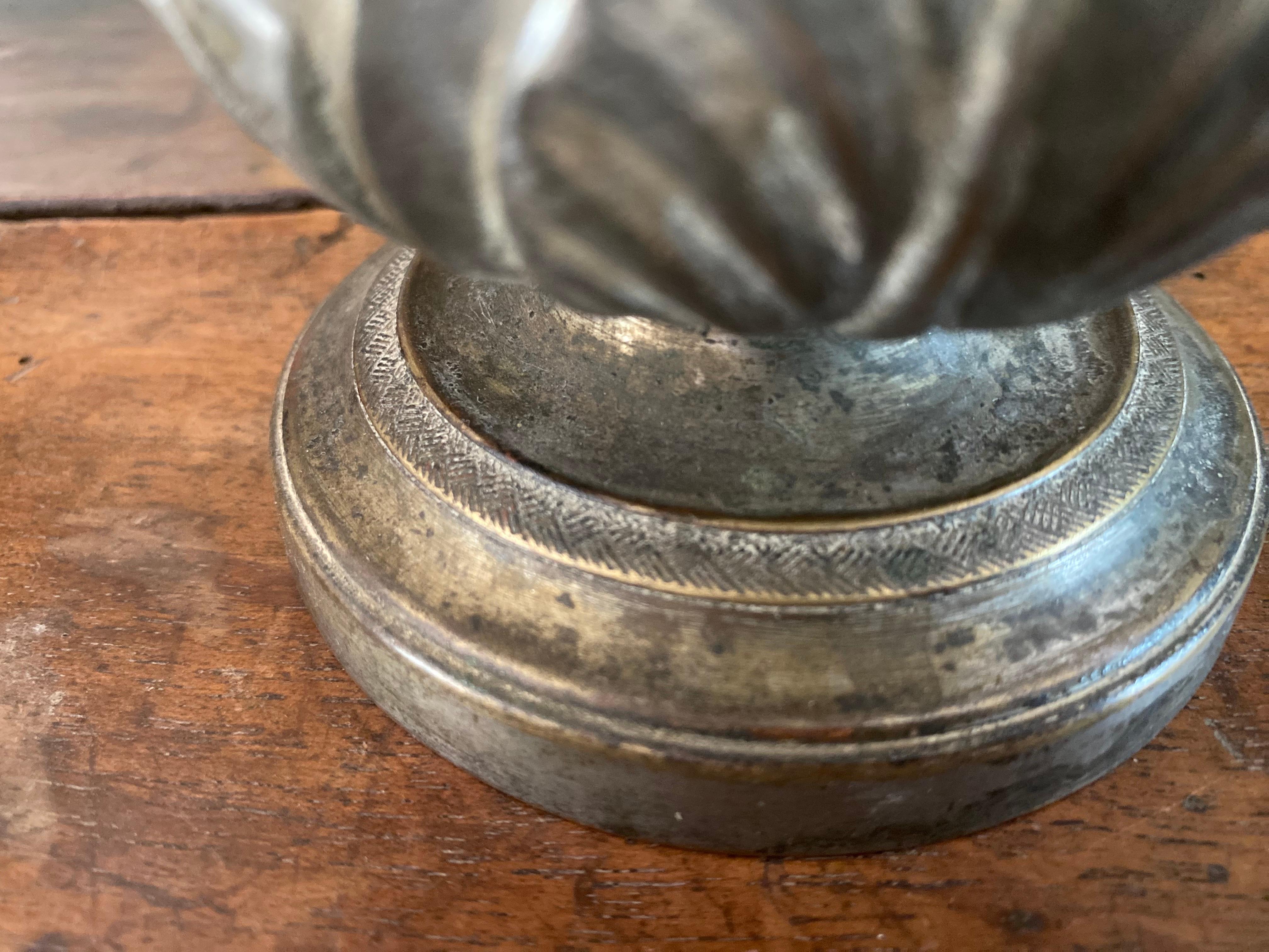 Silver Plate Louis XIV period silver metal holy water bucket Circa 1700 For Sale
