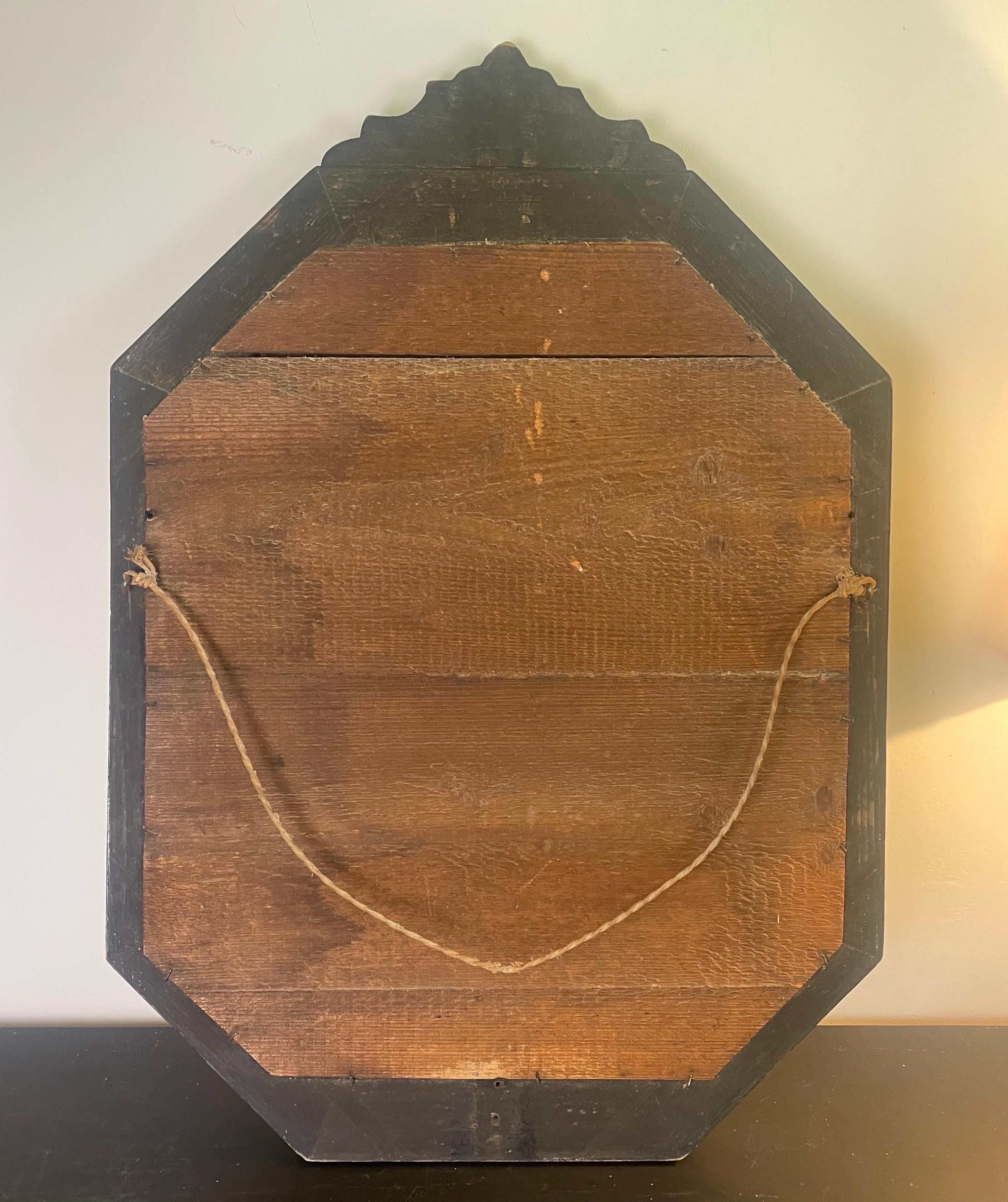 Specchio Luigi XIV Regence con perline smaltate, specchio, vetro inciso, Italia in vendita 3
