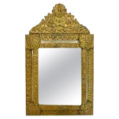 Louis XIV Repoussé Mirror, 19th Century