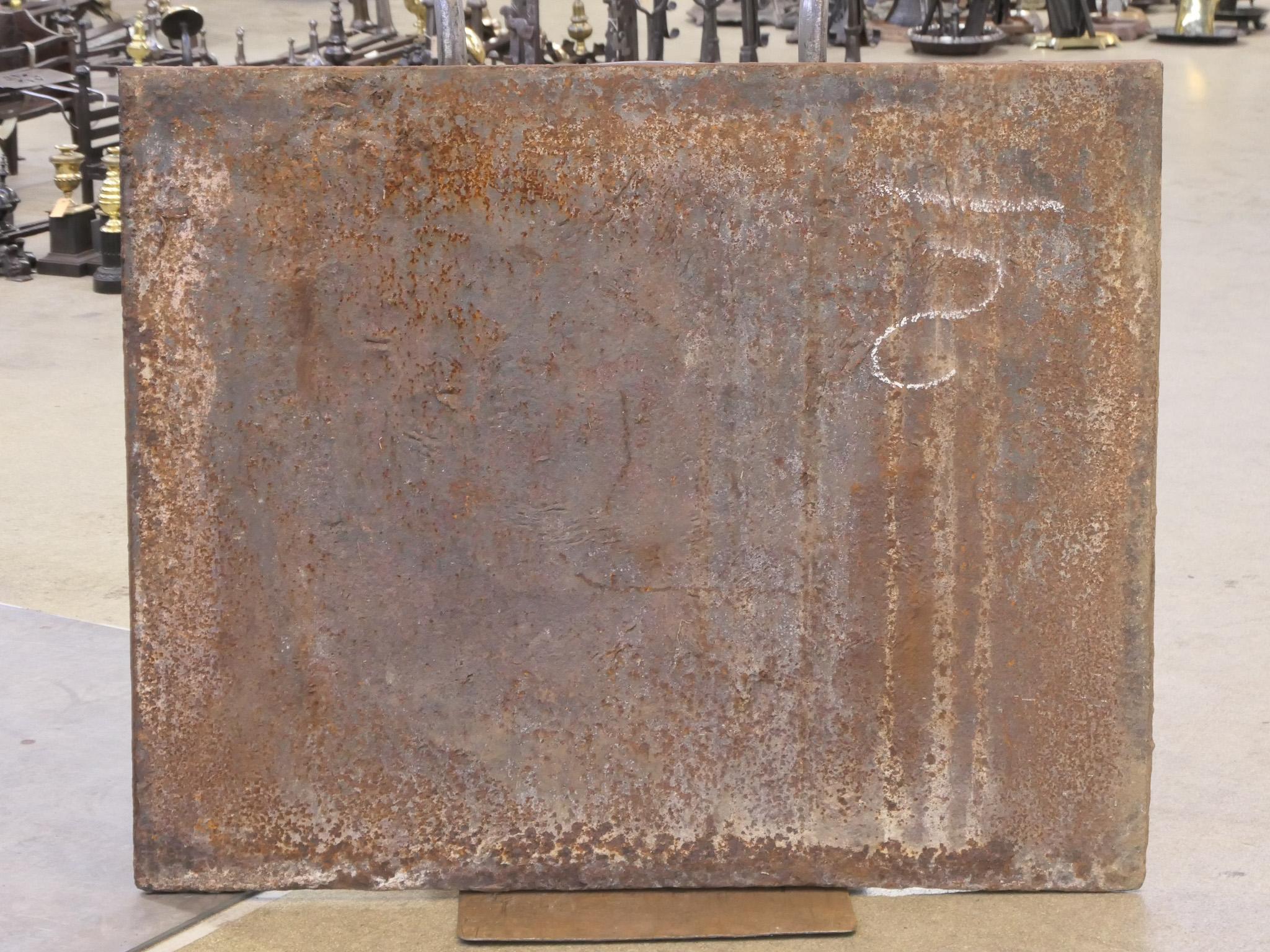 Cast Louis XIV 'Saint Andrew's Cross' Fireback / Backsplash, 17th - 18th Century For Sale