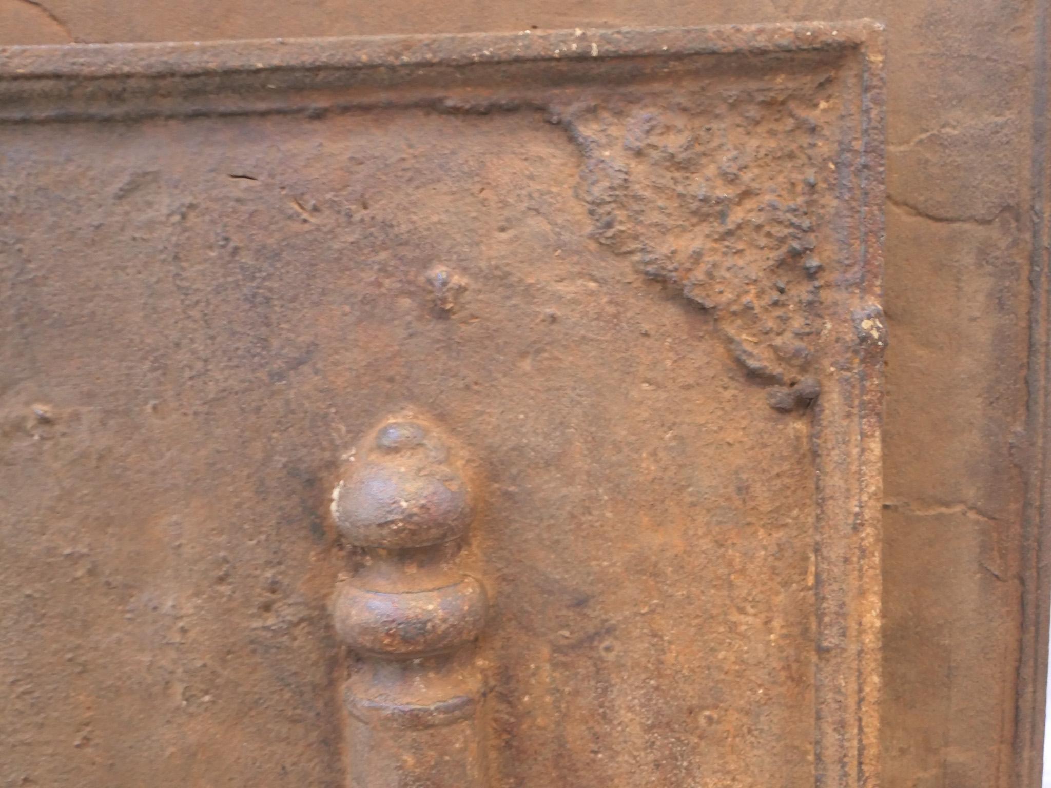 Louis XIV 'Saint Andrew's Cross' Fireback / Backsplash, 17th - 18th Century For Sale 1