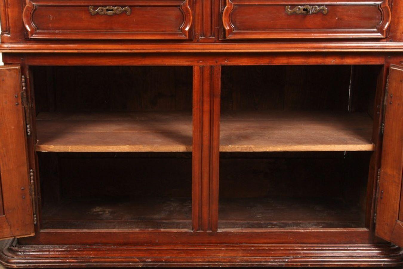 Louis XIV Sideboard with Fossil Stone Top In Good Condition In San Marino, CA