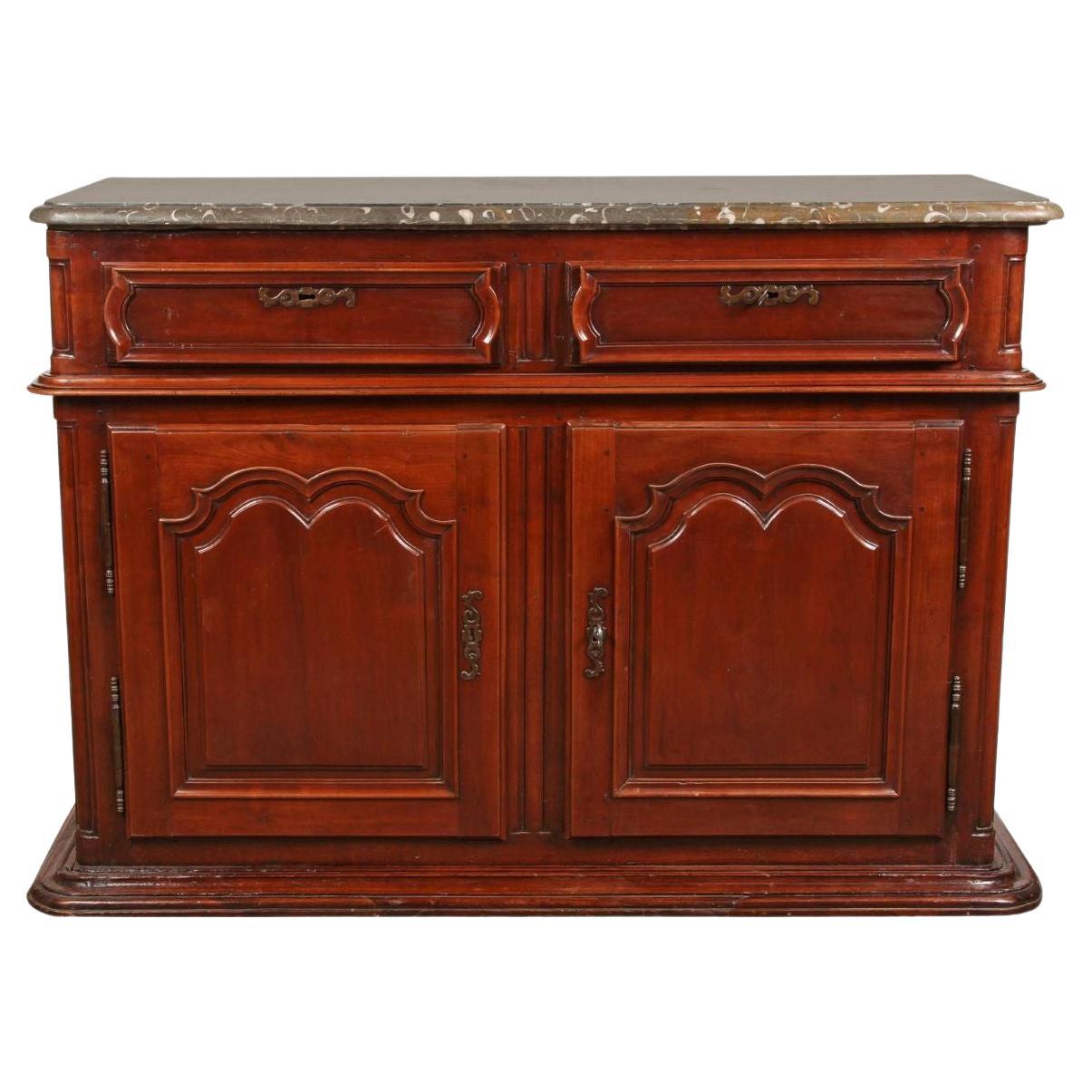 Louis XIV Sideboard with Fossil Stone Top For Sale