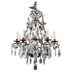 Louis XIV Style 10-Light Crystal Chandelier