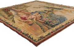 Late 19th Century French Aubusson Tapestry Inspired by Francois Boucher