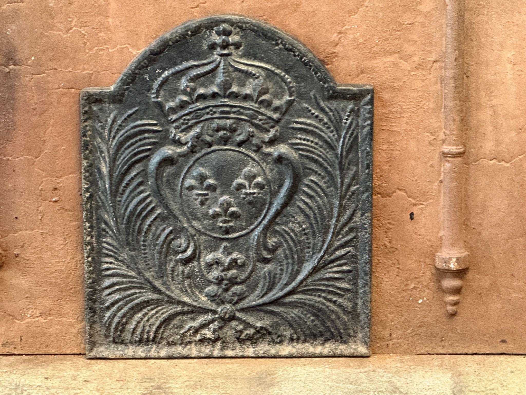 Français Plaque de cheminée / dosseret 