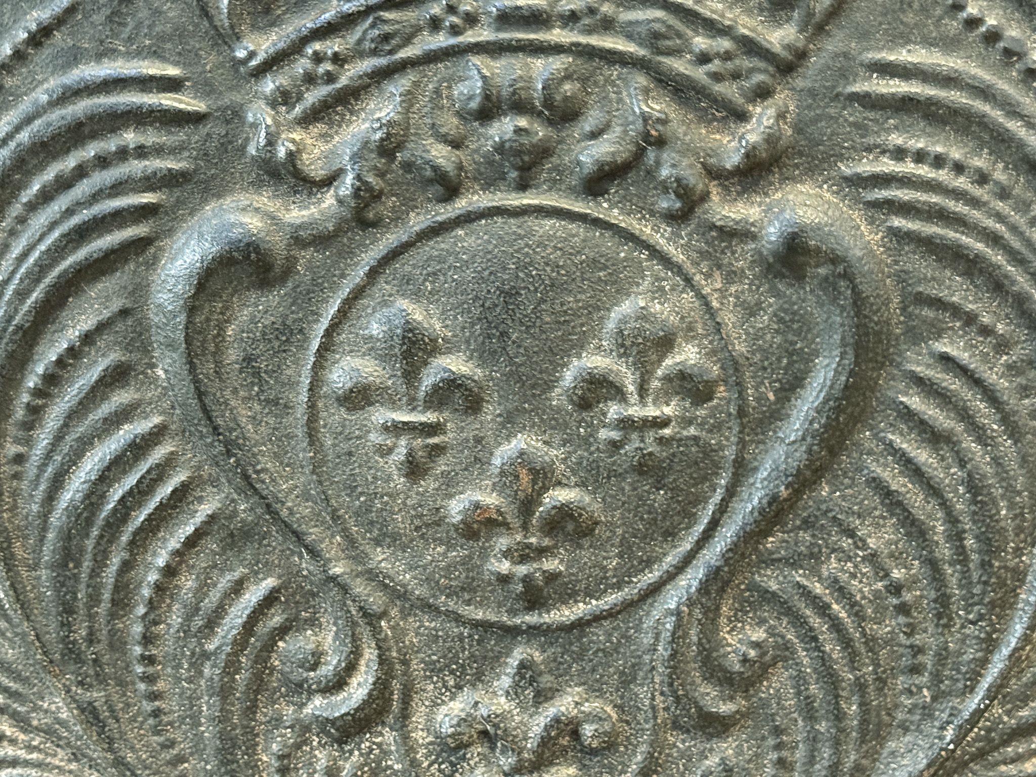 Fer Plaque de cheminée / dosseret 