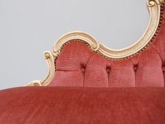Louis XIV Style Banquette in Dusty Pink, 1950s, France