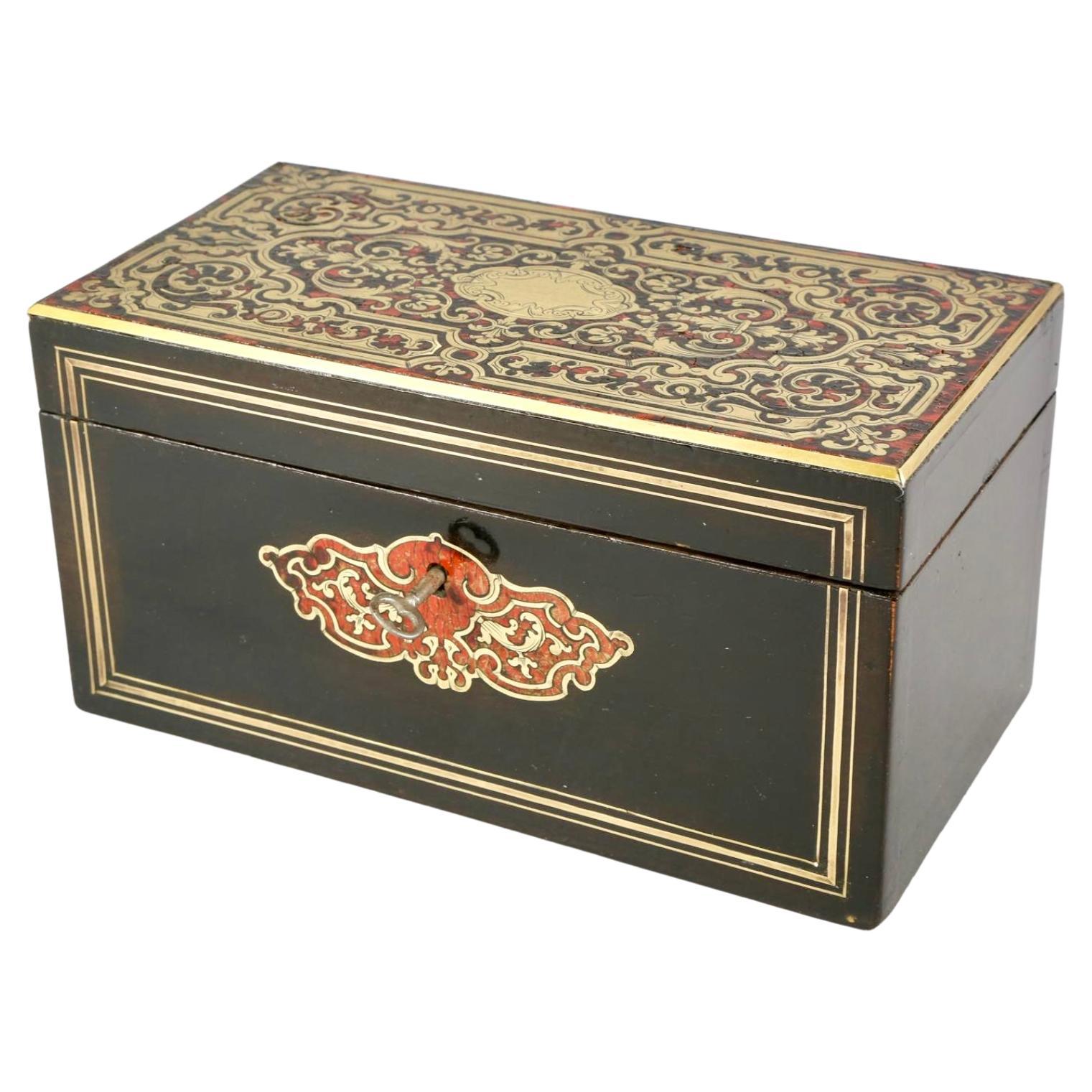 Louis XIV Style Boulle Tea Caddy
