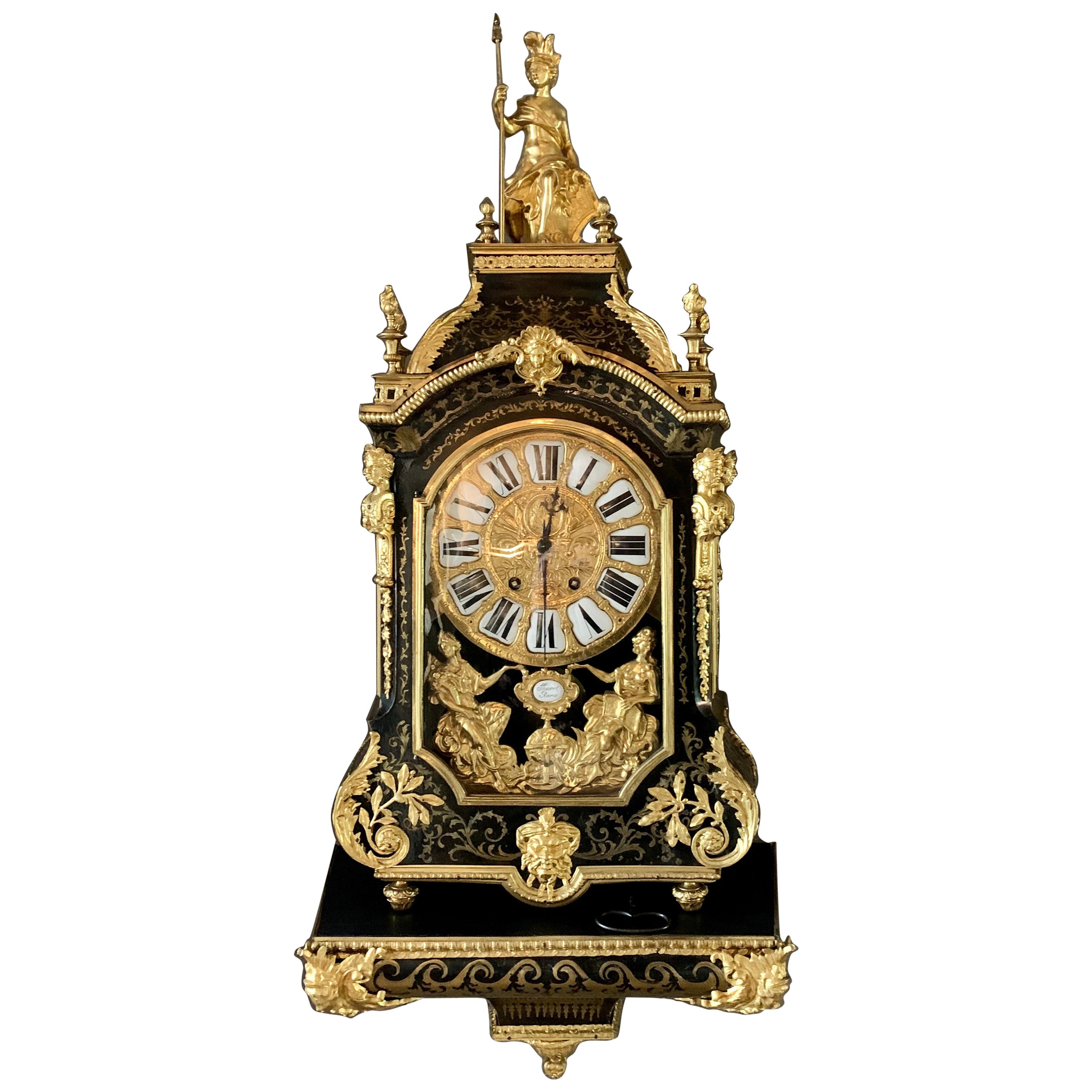 Cartel and its Wall Consol, Louis XIV style - Thuret à Paris For Sale