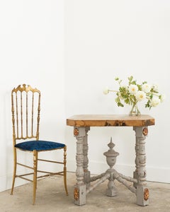 Louis XIV Style Center Table Painted by Artist Ira Yeager