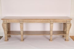 Konsolentisch/ Sideboard aus gekälkter Eiche im Stil Ludwigs XIV.