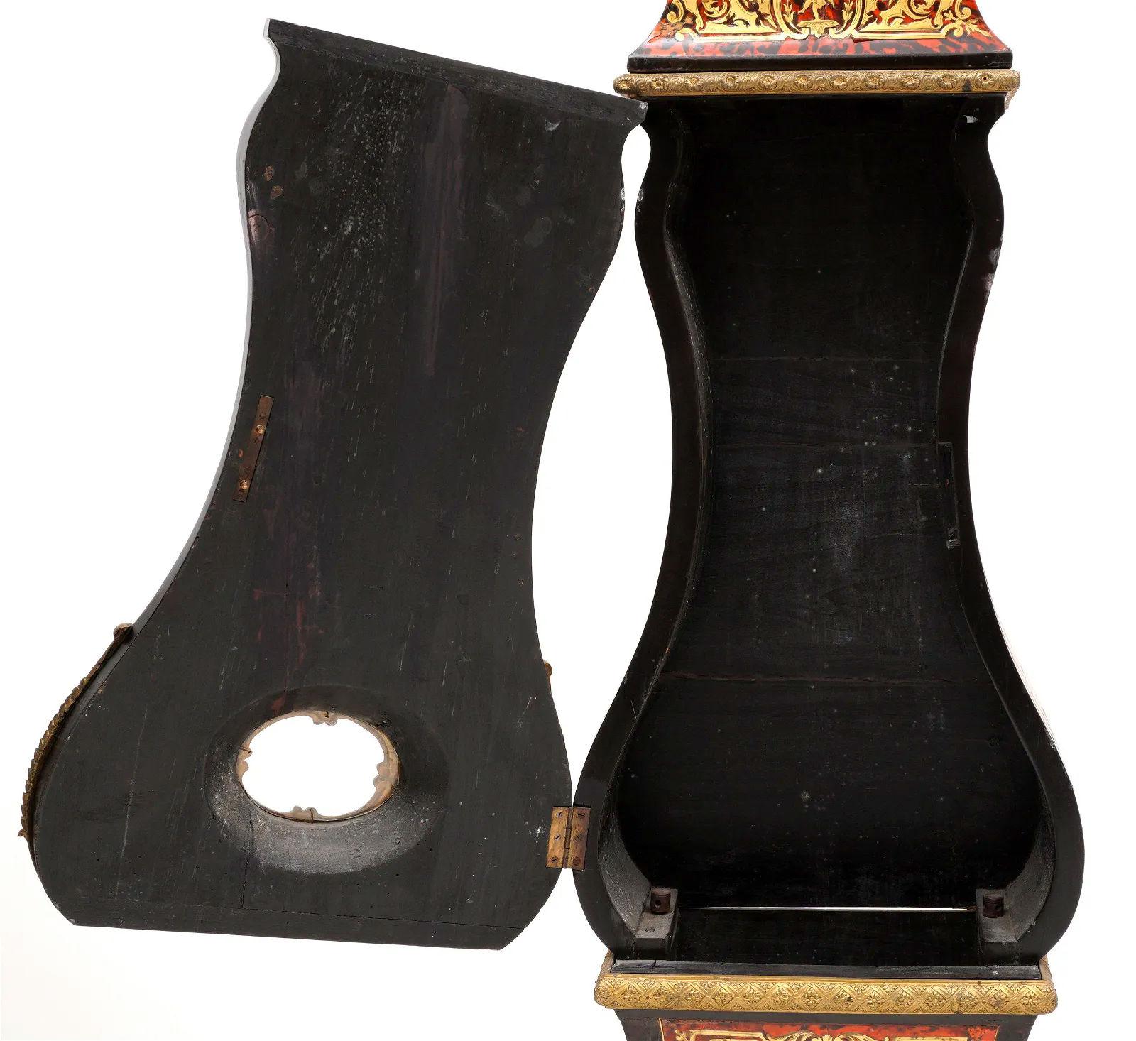 Louis XIV Style Chinoiserie Motif Boulle Long Case Clock 4