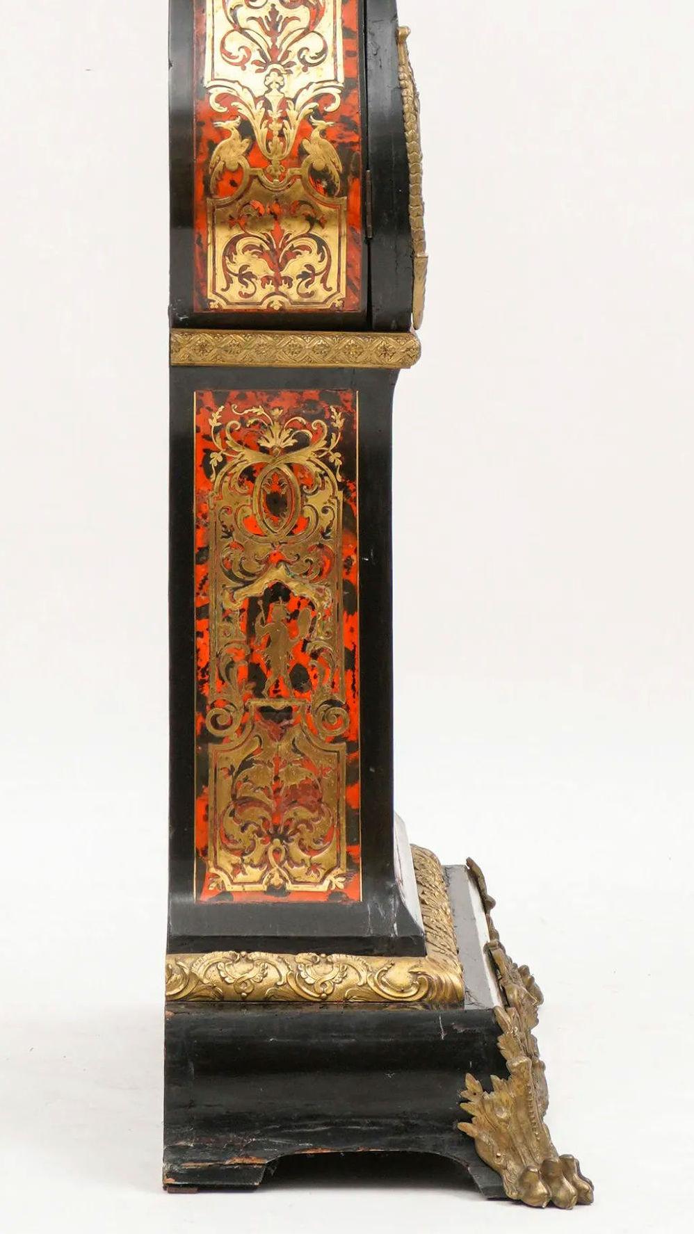Louis XIV Style Chinoiserie Motif Boulle Long Case Clock 9