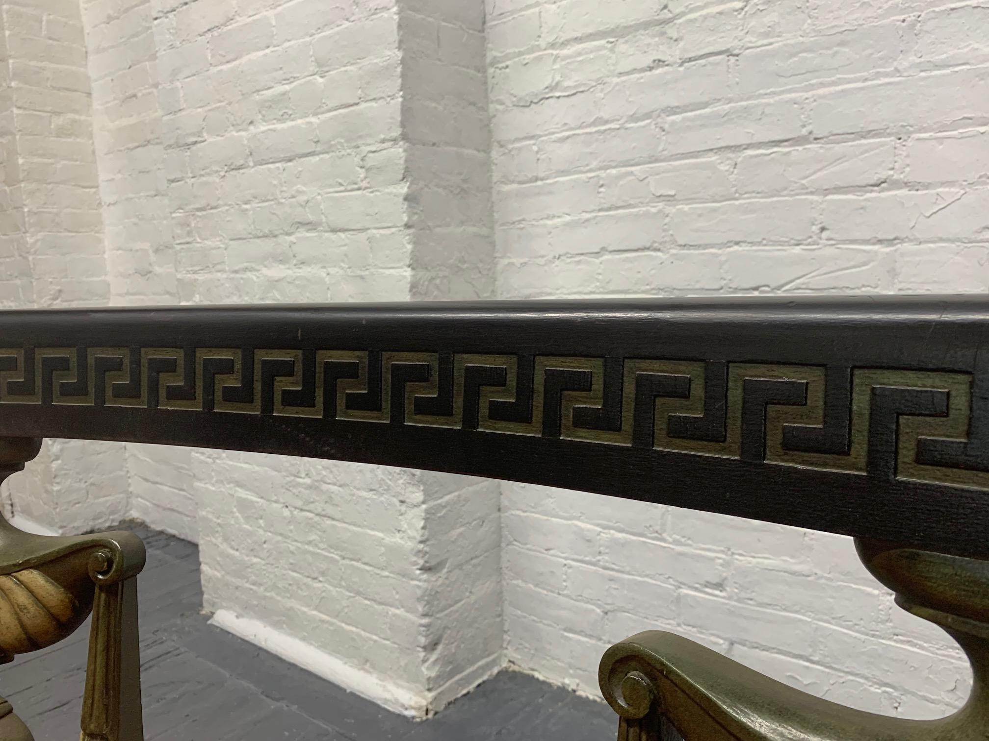 Cane Louis XIV Style Curved Bench For Sale