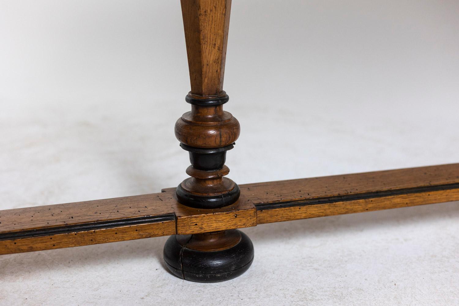 Walnut Louis XIV Style Dining Table, circa 1900