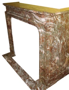 LOUIS XIV Style Marble Fireplace Nineteenth Century
