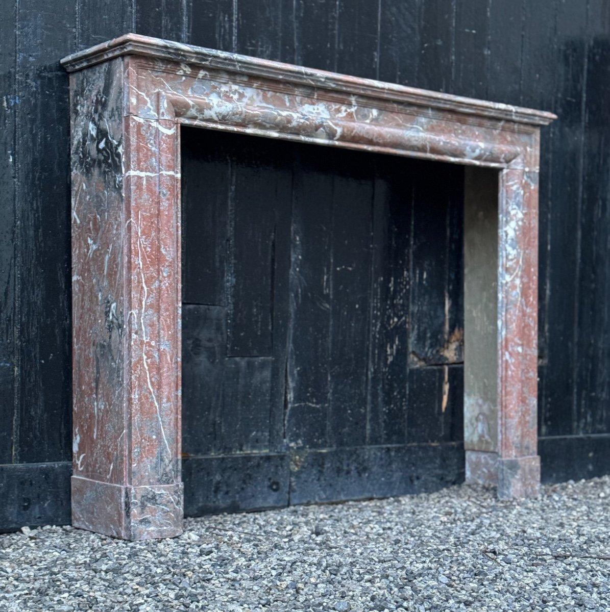 Louis XIV Style Fireplace In Rance Marble, Circa 1880 For Sale 6