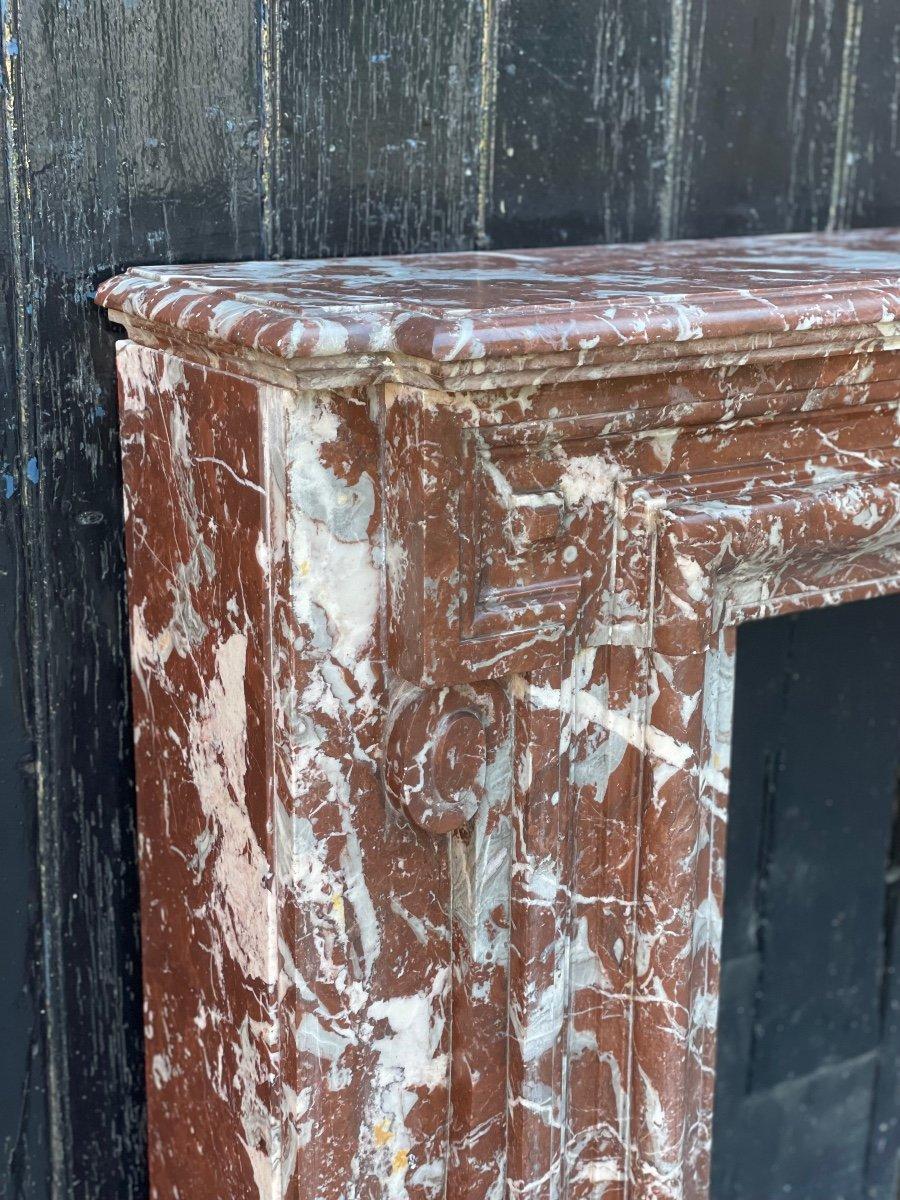 Louis XIV Style Fireplace In Rance Marble, Circa 1880 For Sale 1