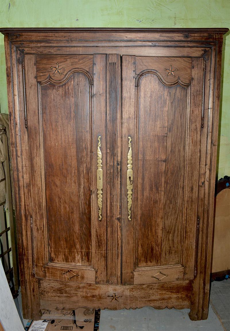 French Provincial Louis XIV Style French Armoire