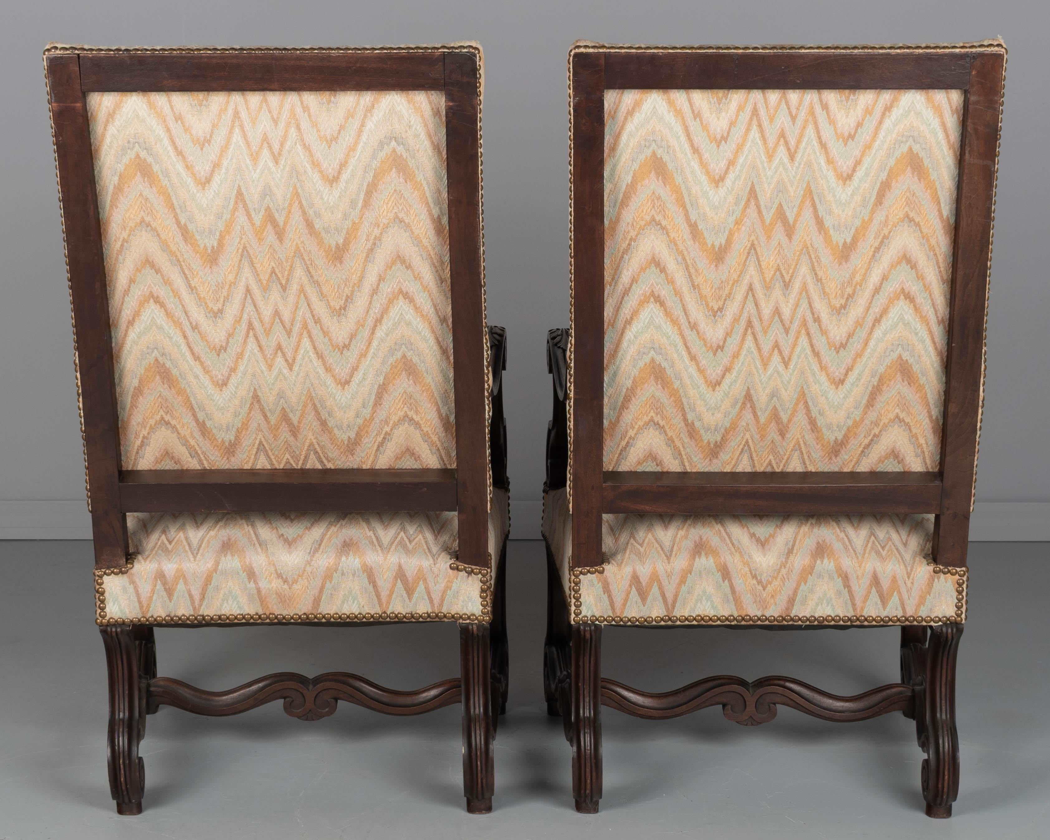 Französische Fauteuils oder Sessel im Louis XIV.-Stil, Paar im Angebot 3