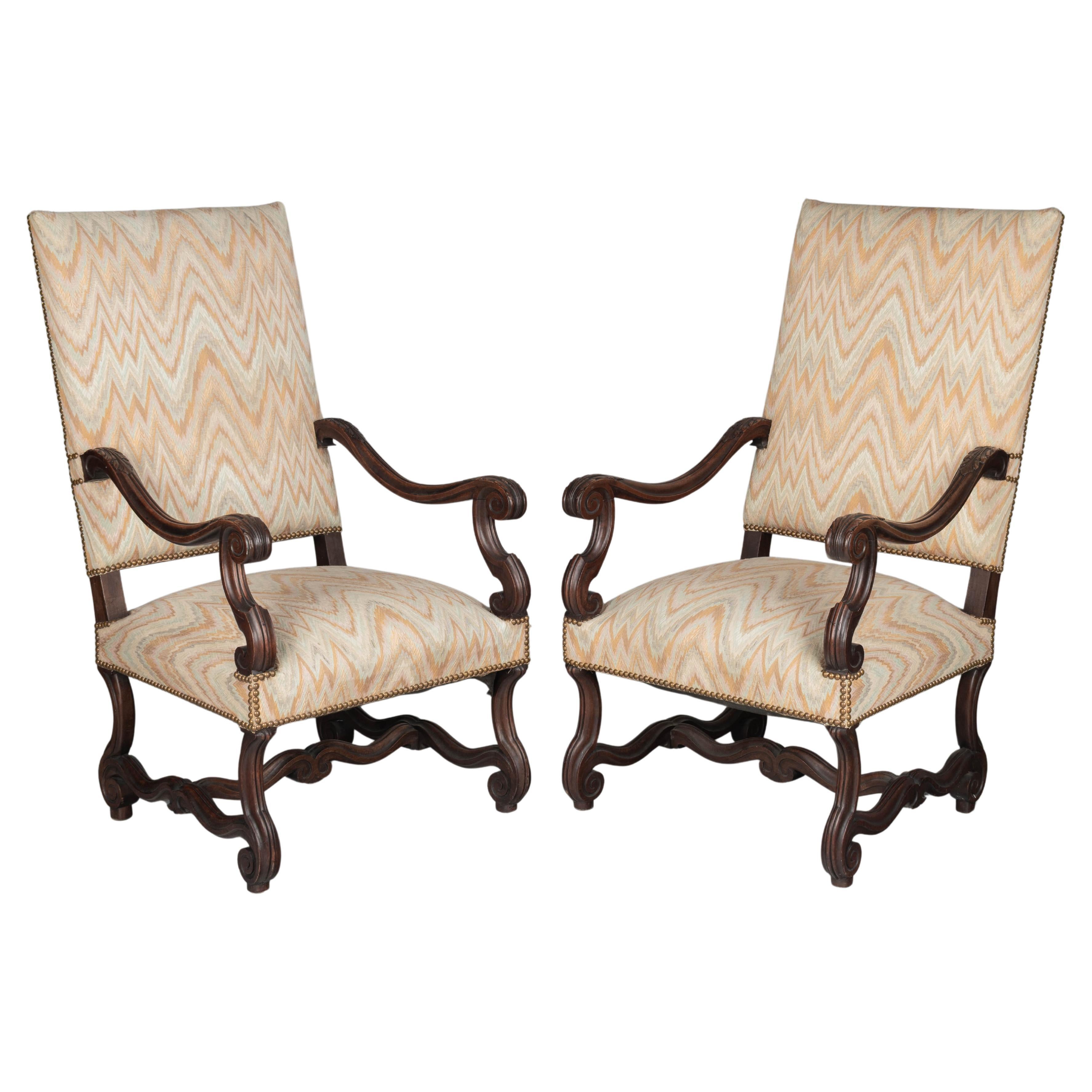 Französische Fauteuils oder Sessel im Louis XIV.-Stil, Paar im Angebot