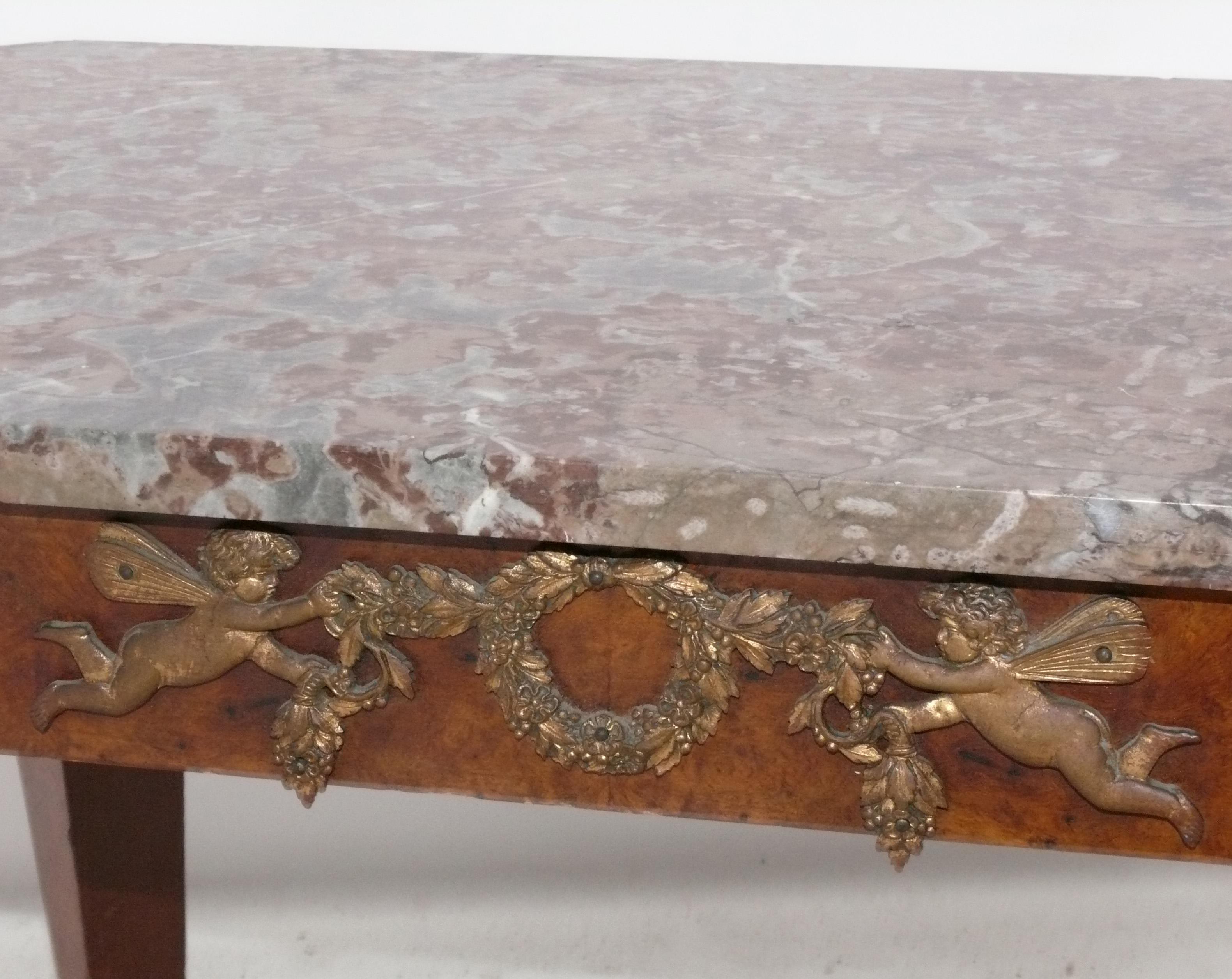 Louis XIV Stil Französisch Marmor Couchtisch Regency Neoklassische griechischen Wiedergeburt im Zustand „Gut“ im Angebot in Atlanta, GA