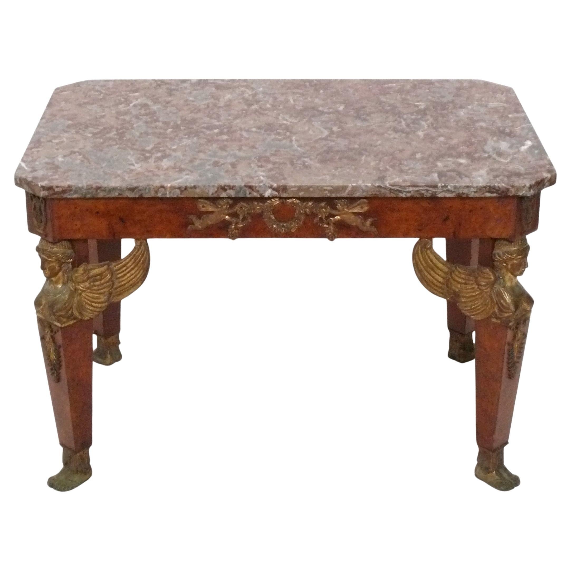 Louis XIV Stil Französisch Marmor Couchtisch Regency Neoklassische griechischen Wiedergeburt im Angebot