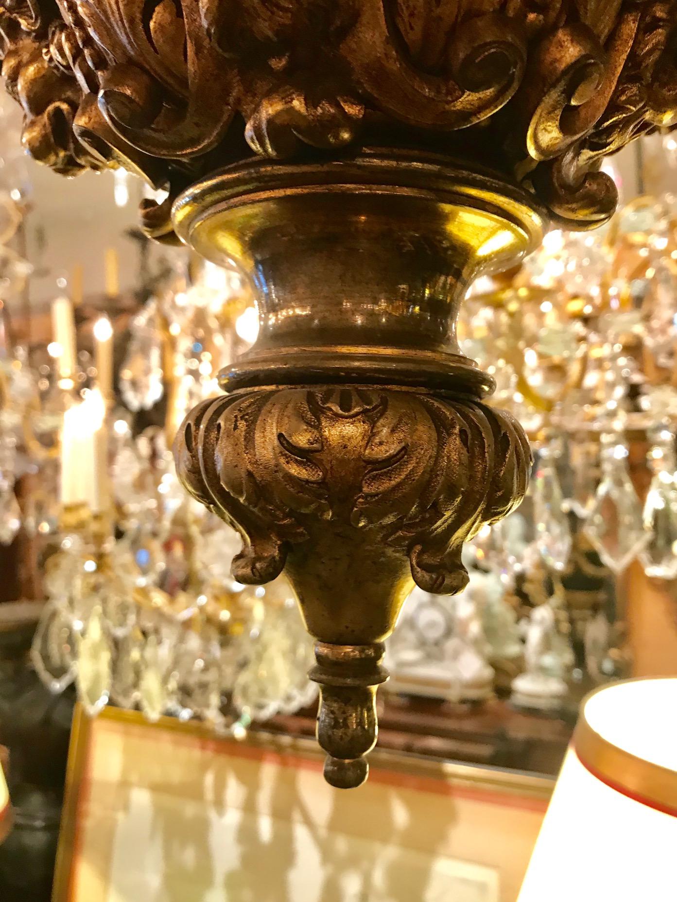 Louis XIV Style Gilt Bronze Octagonal Versailles Lantern 3