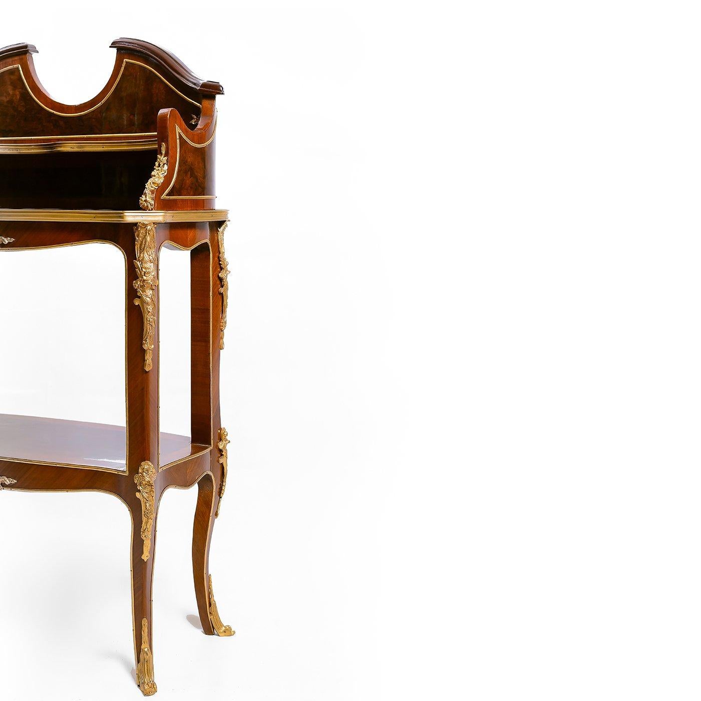 European Louis XIV Style Inlaid Writing Desk, 20th Century For Sale
