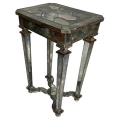 Tavolino in vetro di Mercurio in stile Luigi XIV