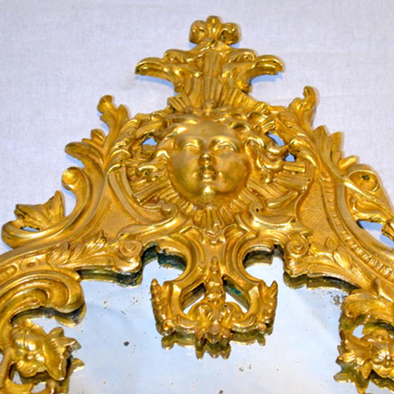 Louis XIV Style Mirrored Sconces, Pair In Good Condition For Sale In Vancouver, BC