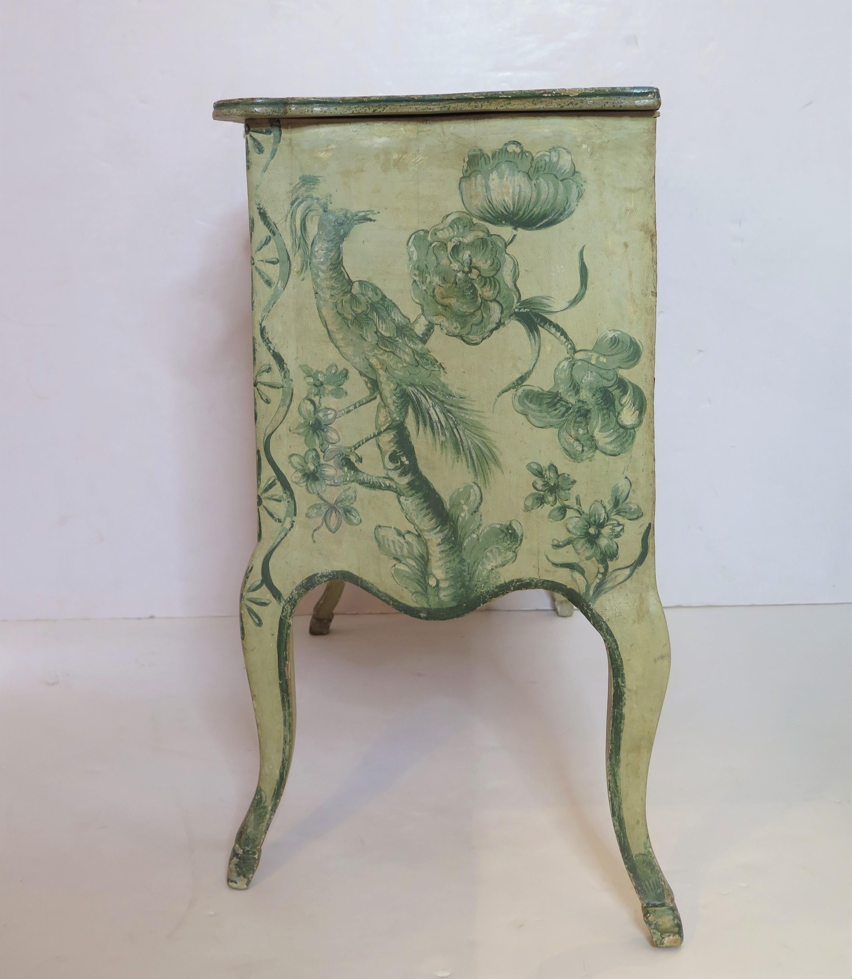 18th Century and Earlier Louis XIV-Style Painted Venetian Commode For Sale