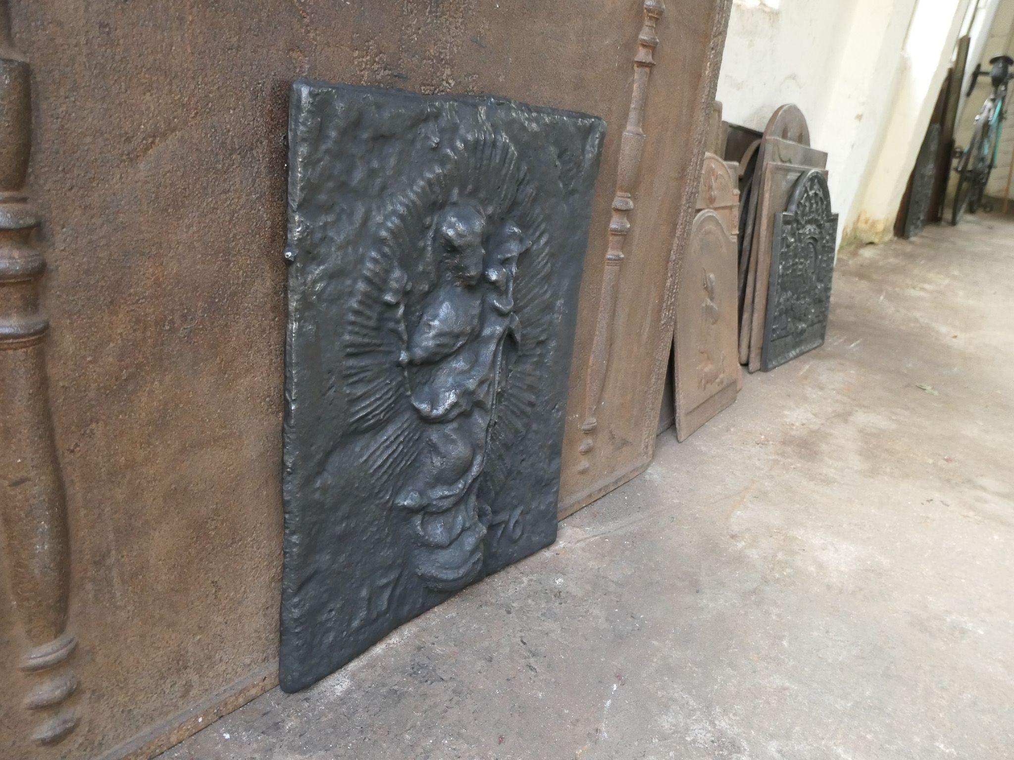 Plaque de cheminée / dosseret 'thème religieux' de style Louis XIV en vente 2