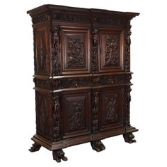  Louis XIV Style Sideboard Walnut France xix Century