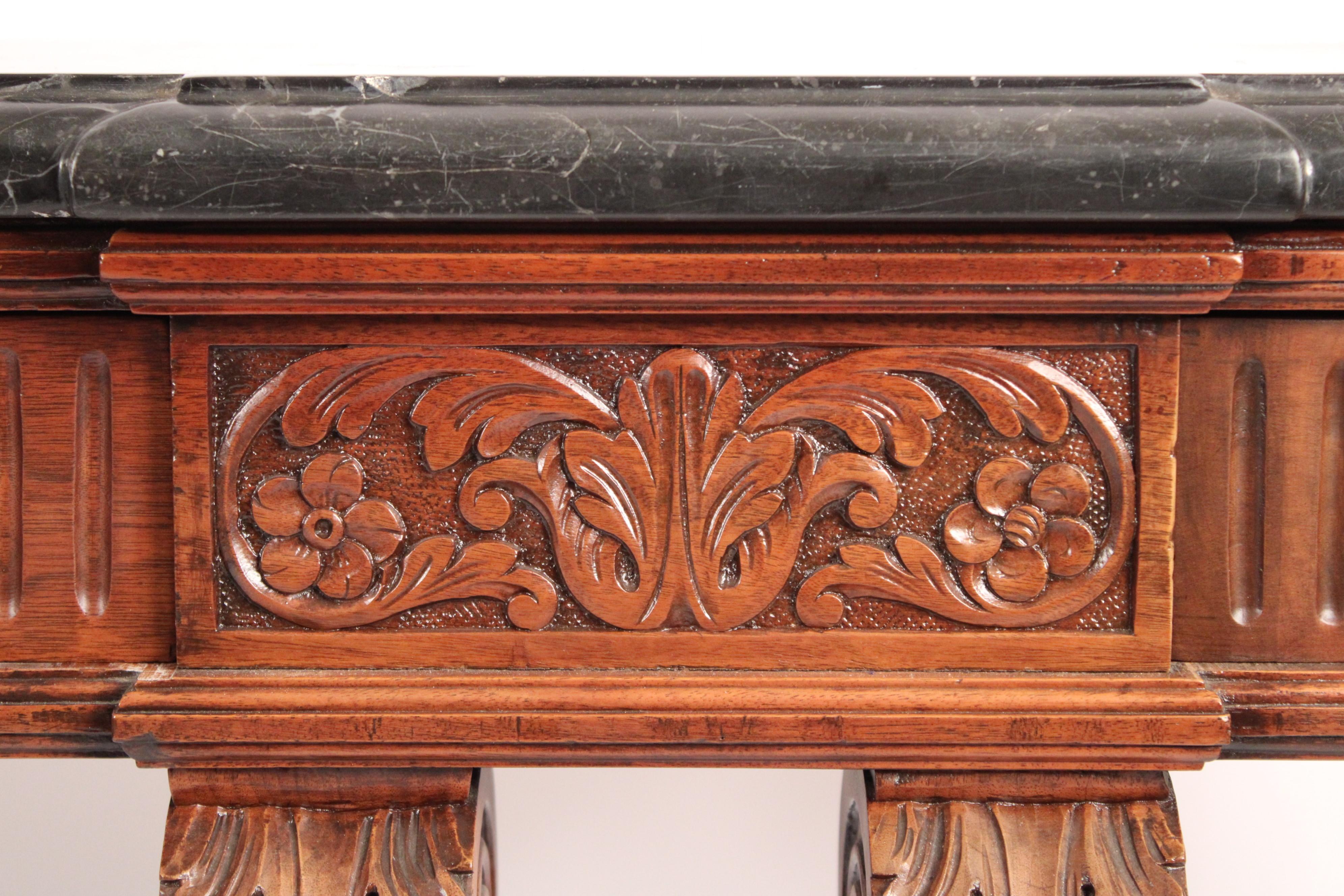 Louis XIV Style Walnut Console table For Sale 2